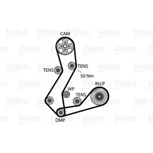 Vodné čerpadlo + sada ozubeného remeňa 614649 /VALEO/ - obr. 1