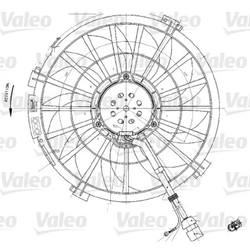 Ventilátor chladenia motora VALEO 698542