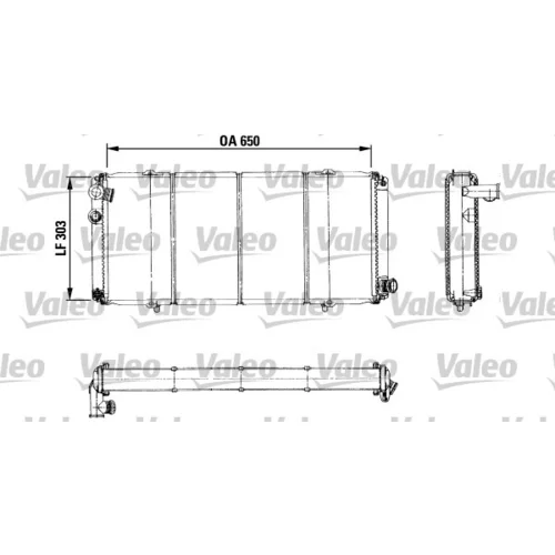 Chladič motora VALEO 730898