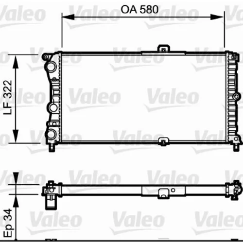 Chladič motora VALEO 730980