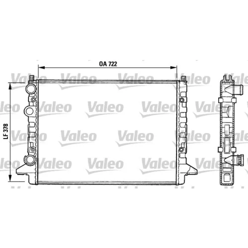 Chladič motora VALEO 731008
