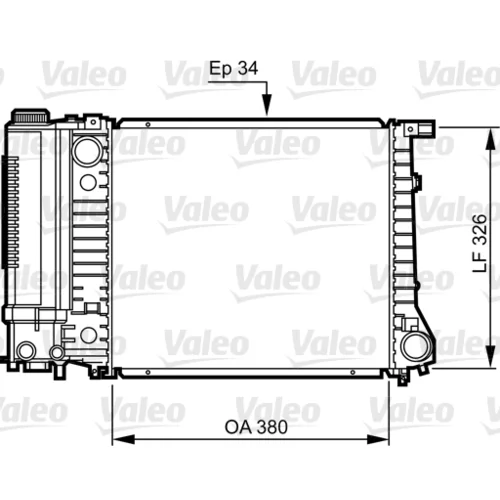 Chladič motora VALEO 731509