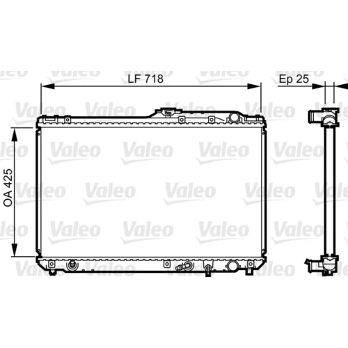 Chladič motora VALEO 731684