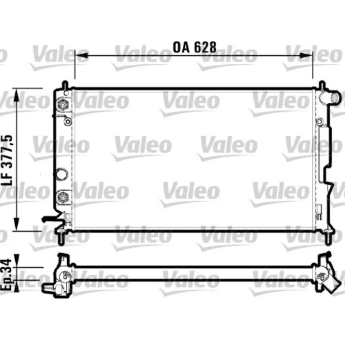 Chladič motora VALEO 732360
