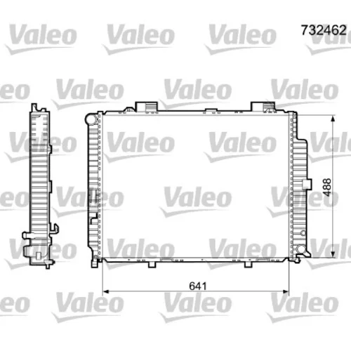 Chladič motora VALEO 732462