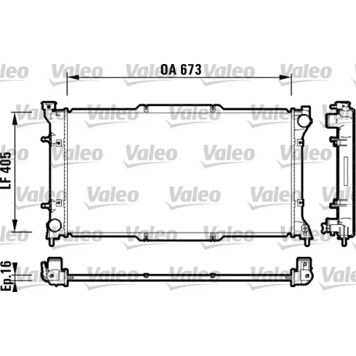 Chladič motora VALEO 734158