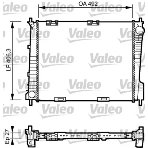 Chladič motora VALEO 734462
