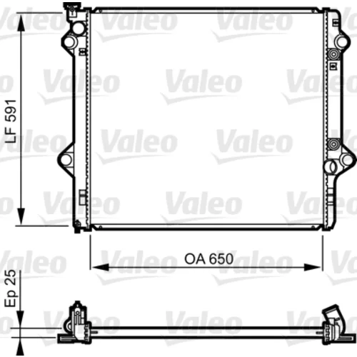 Chladič motora VALEO 735568