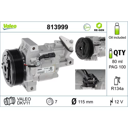 Kompresor klimatizácie VALEO 813999