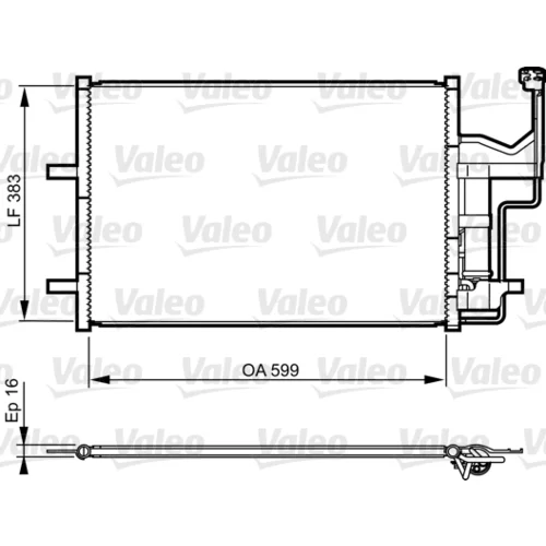 Kondenzátor klimatizácie VALEO 814216