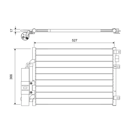 Kondenzátor klimatizácie 817428 /VALEO/ - obr. 1