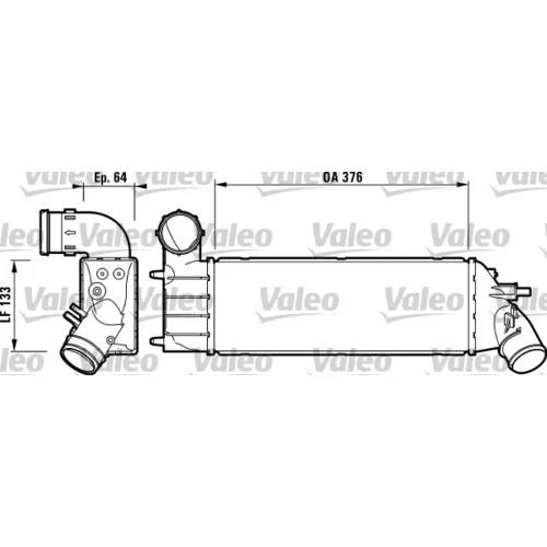 Chladič plniaceho vzduchu VALEO 817650