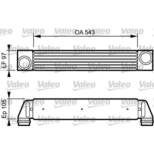 Chladič plniaceho vzduchu 818796 /VALEO/