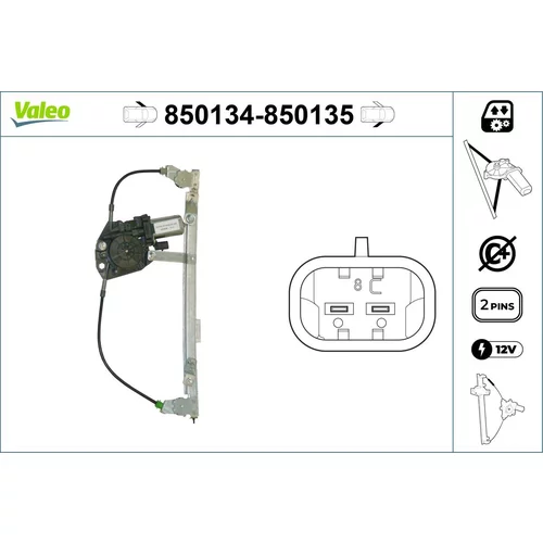 Mechanizmus zdvíhania okna VALEO 850134