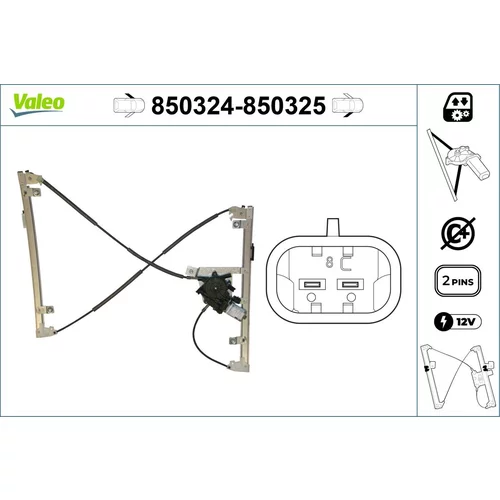 Mechanizmus zdvíhania okna VALEO 850324