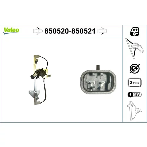 Mechanizmus zdvíhania okna VALEO 850520