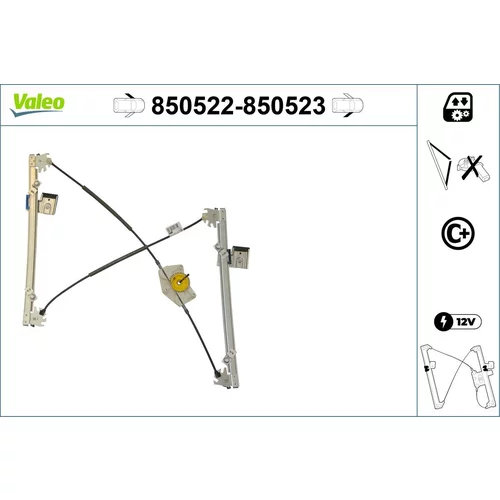 Mechanizmus zdvíhania okna VALEO 850522