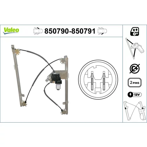 Mechanizmus zdvíhania okna VALEO 850790