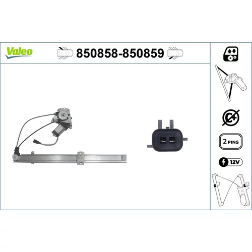 Mechanizmus zdvíhania okna VALEO 850858