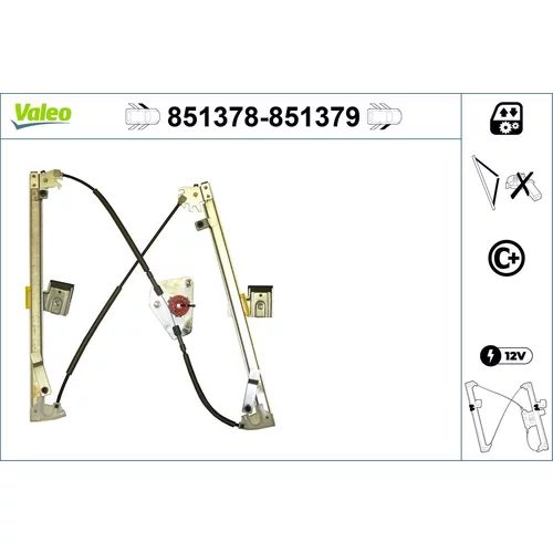 Mechanizmus zdvíhania okna VALEO 851378