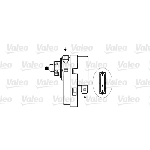 Nastavovací prvok, regulácia sklonu svetiel 084641 /VALEO/ - obr. 1