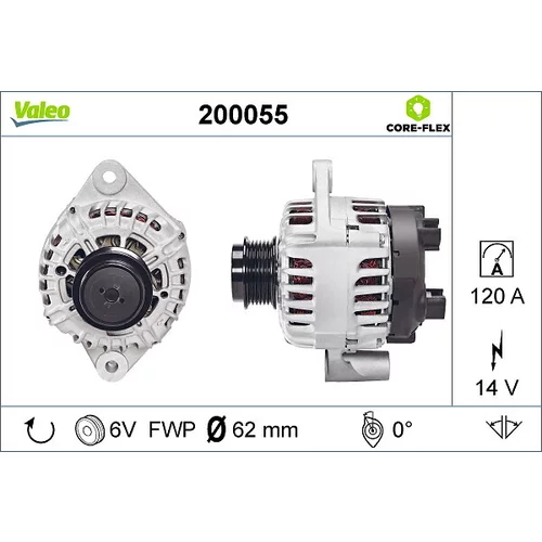 Alternátor VALEO 200055