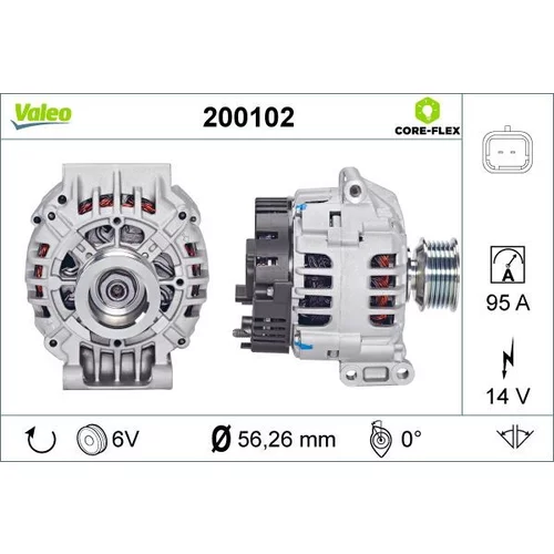 Alternátor VALEO 200102