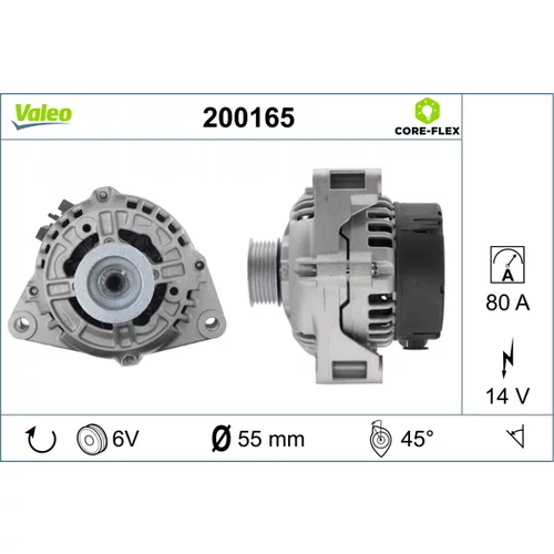 Alternátor VALEO 200165
