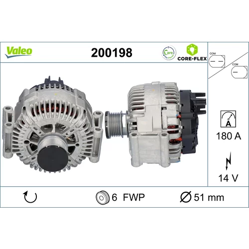 Alternátor VALEO 200198
