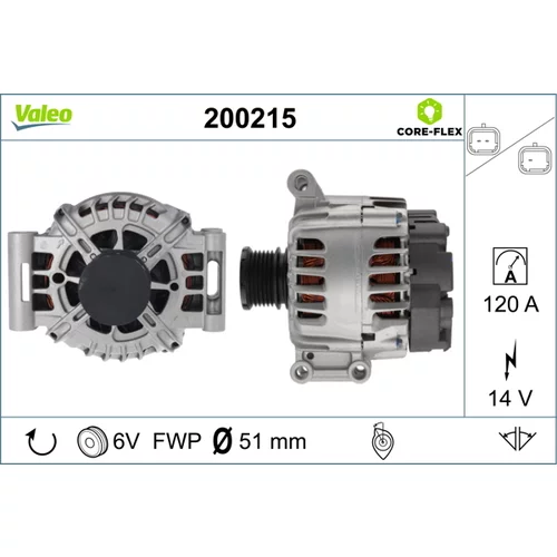 Alternátor VALEO 200215