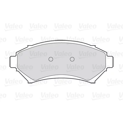 Sada brzdových platničiek kotúčovej brzdy 301458 /VALEO/ - obr. 1