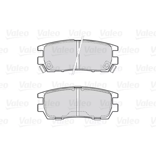 Sada brzdových platničiek kotúčovej brzdy 301519 /VALEO/ - obr. 1