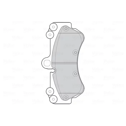 Sada brzdových platničiek kotúčovej brzdy 302287 /VALEO/ - obr. 1