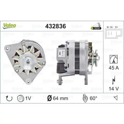 Alternátor VALEO 432836