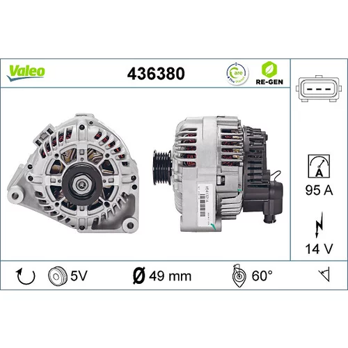 Alternátor VALEO 436380