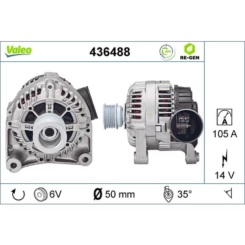 Alternátor VALEO 436488