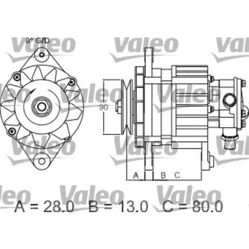 Alternátor 437122 /VALEO/ - obr. 2