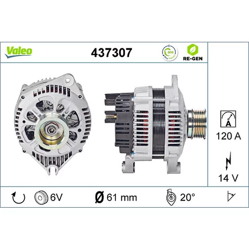 Alternátor VALEO 437307