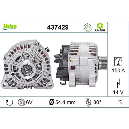 Alternátor VALEO 437429