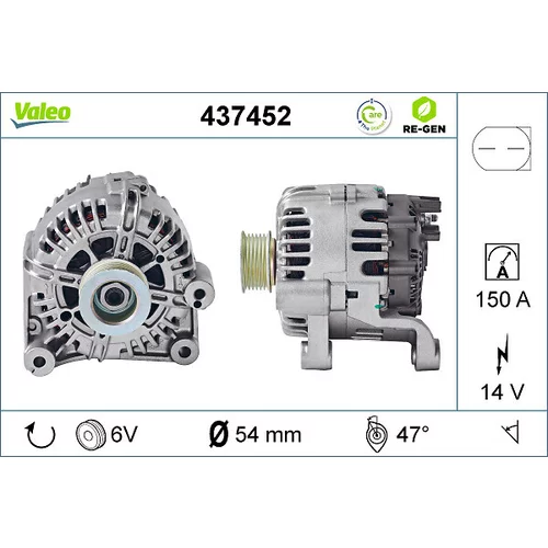 Alternátor VALEO 437452