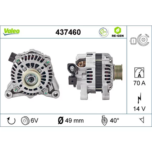 Alternátor VALEO 437460