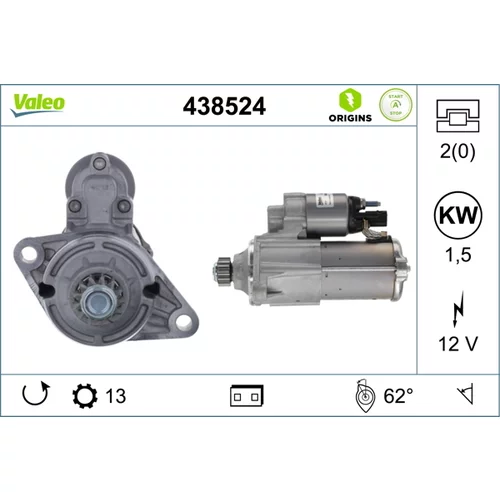 Štartér 438524 /VALEO/