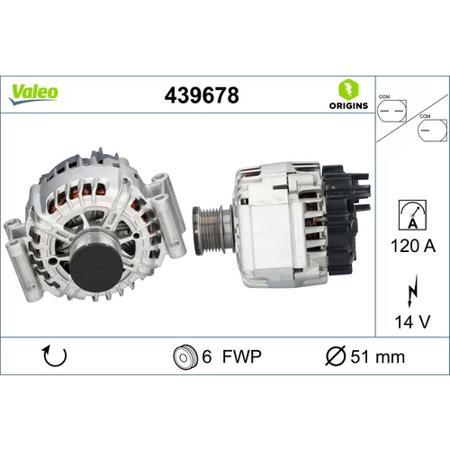Alternátor VALEO 439678