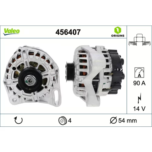 Alternátor VALEO 456407