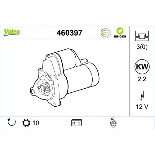 Štartér VALEO 460397