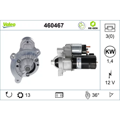 Štartér VALEO 460467