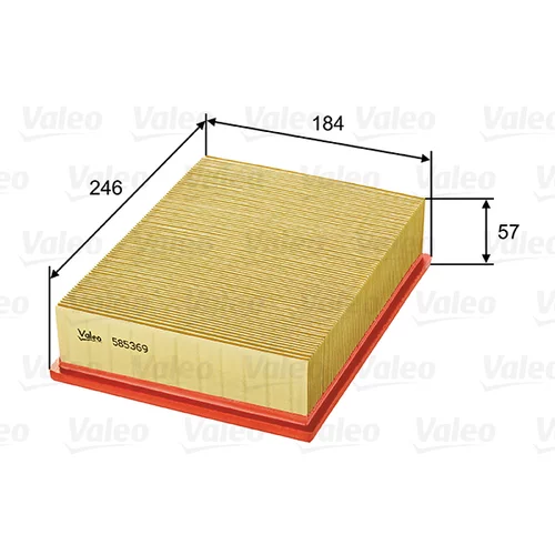Vzduchový filter VALEO 585369