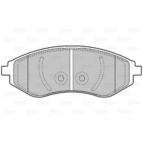 Sada brzdových platničiek kotúčovej brzdy 598644 /VALEO/ - obr. 1