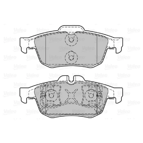 Sada brzdových platničiek kotúčovej brzdy 601292 /VALEO/ - obr. 1