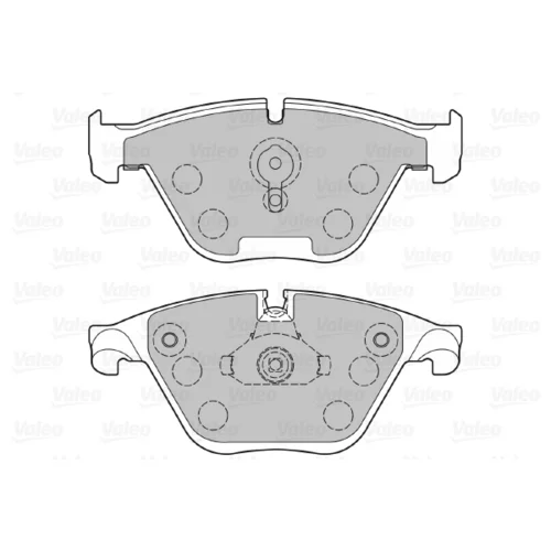 Sada brzdových platničiek kotúčovej brzdy 601382 /VALEO/ - obr. 1